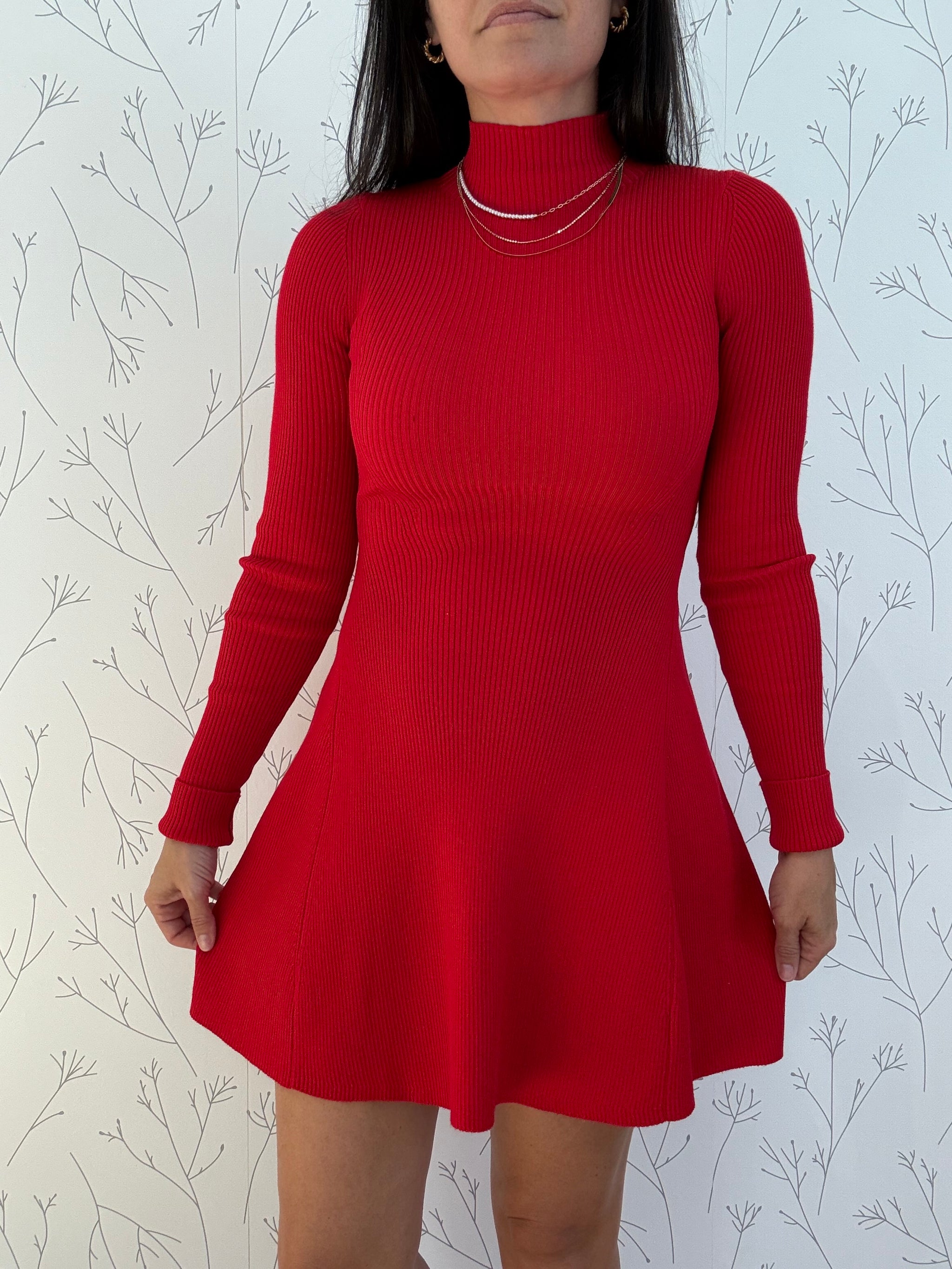 Mila Mock Neck Sweater Dress