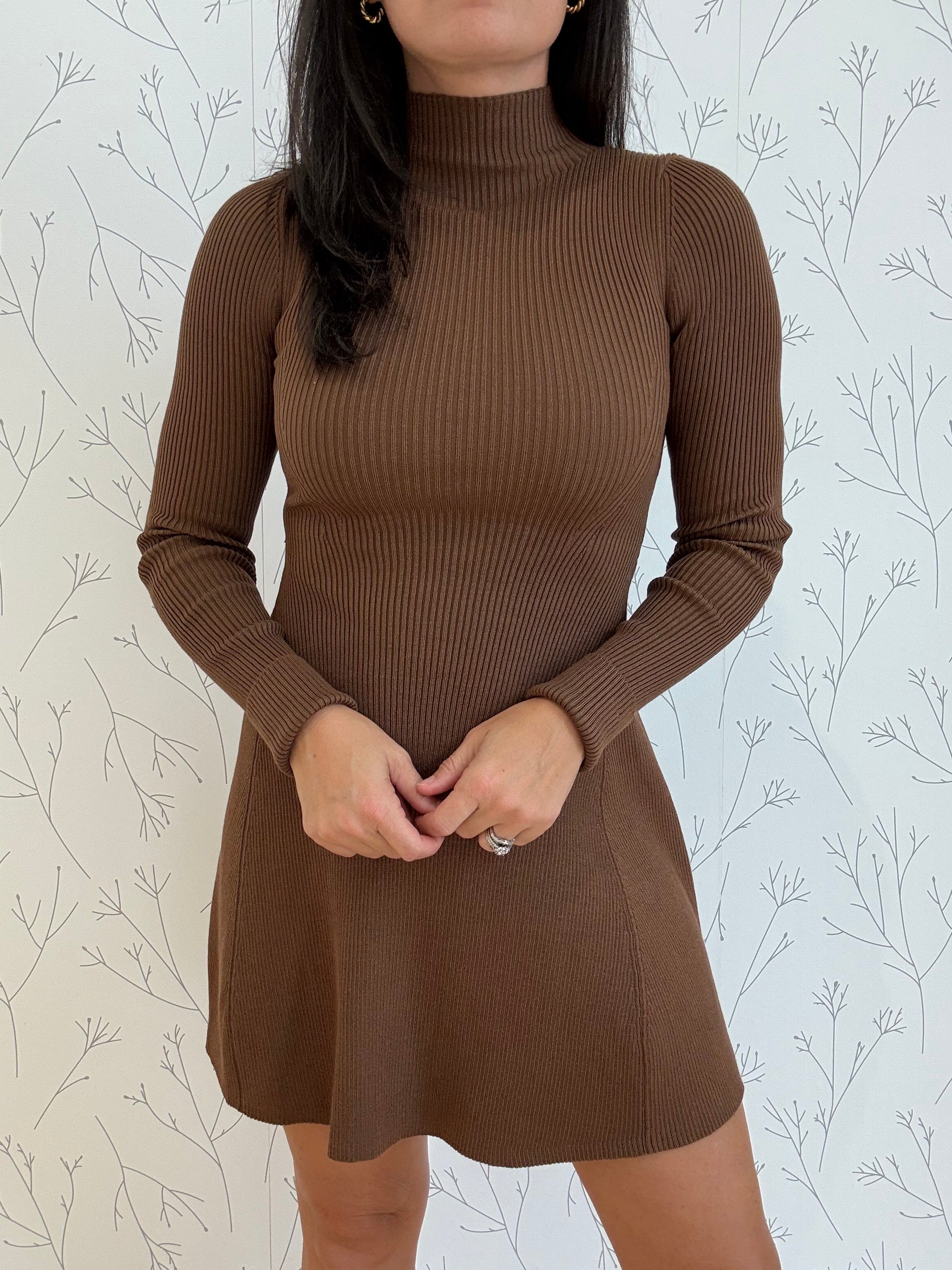 Mila Mock Neck Sweater Dress