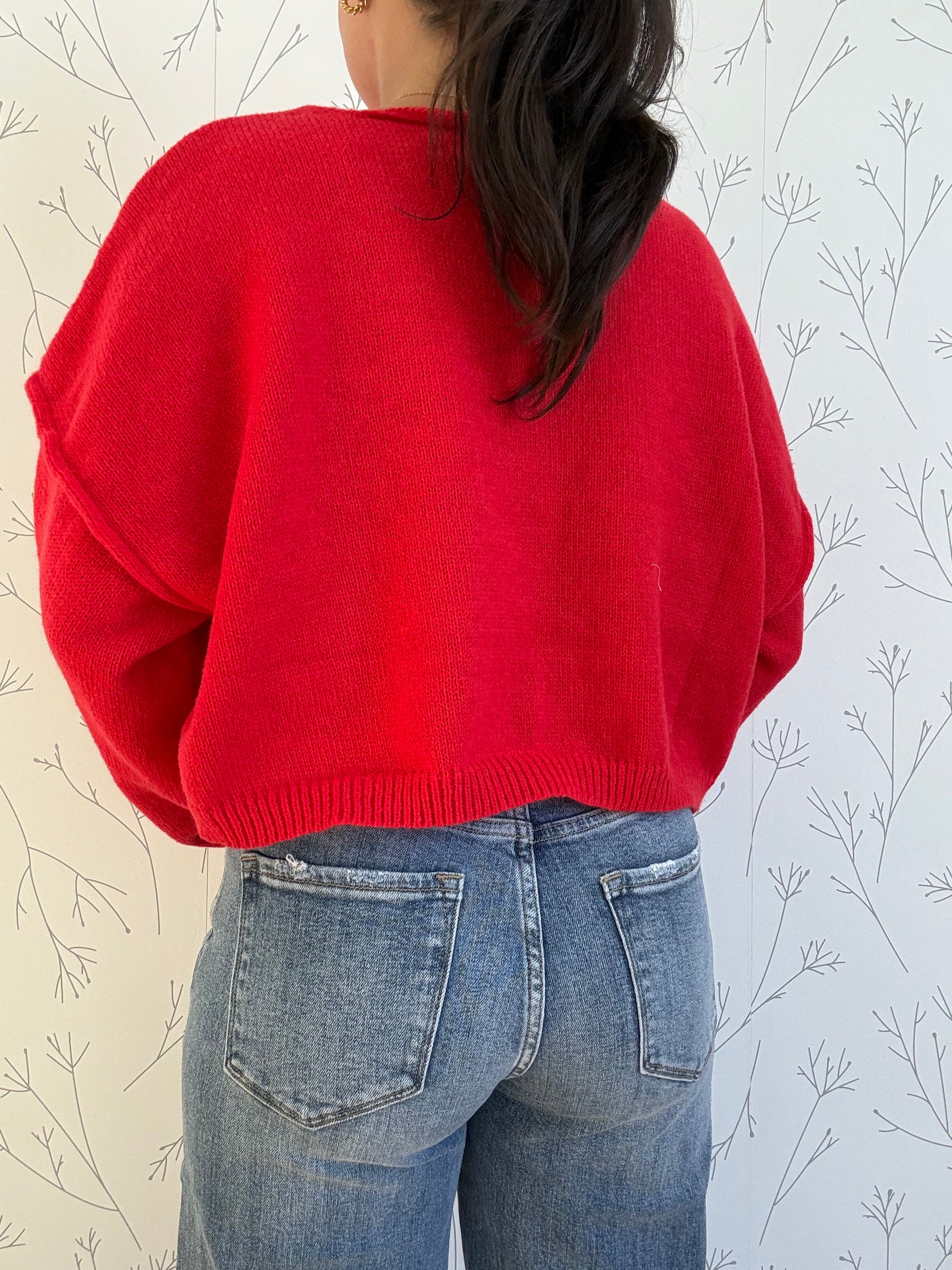 "I Love You" Letter Knit Top