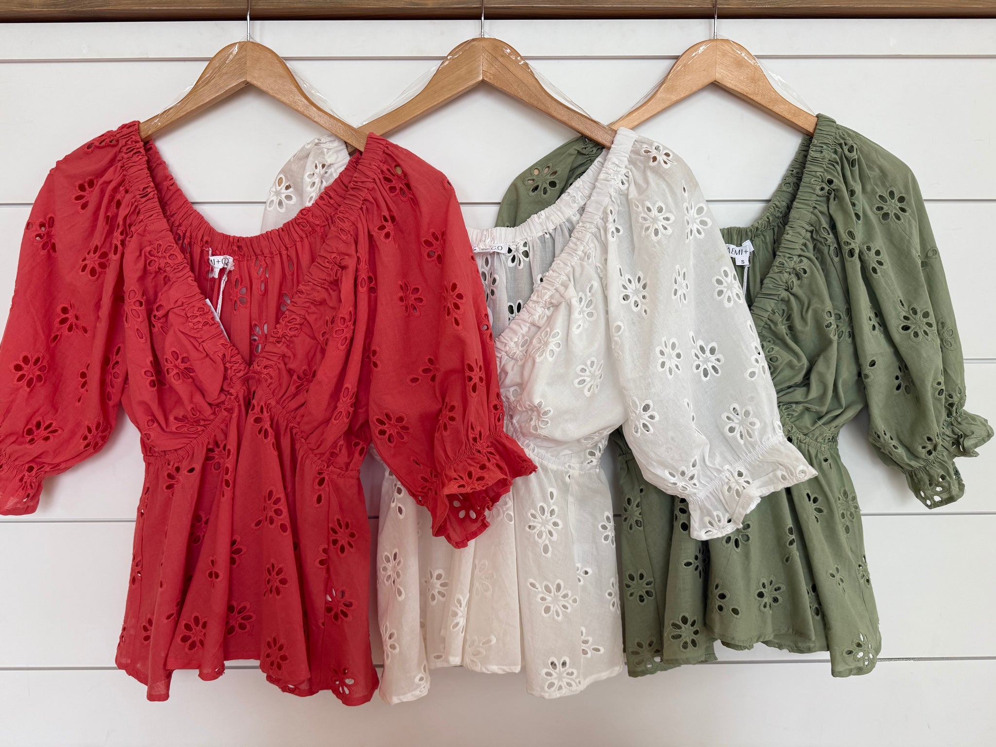 Hazel Eyelet Top