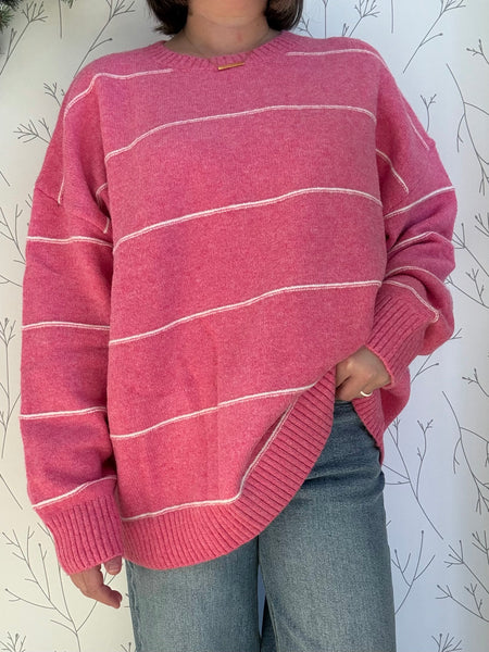 Stripe Pattern Sweater