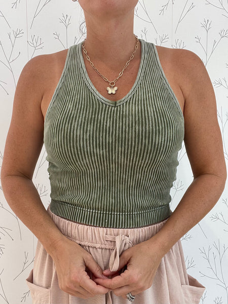 Ally V-Neck Padded Tank