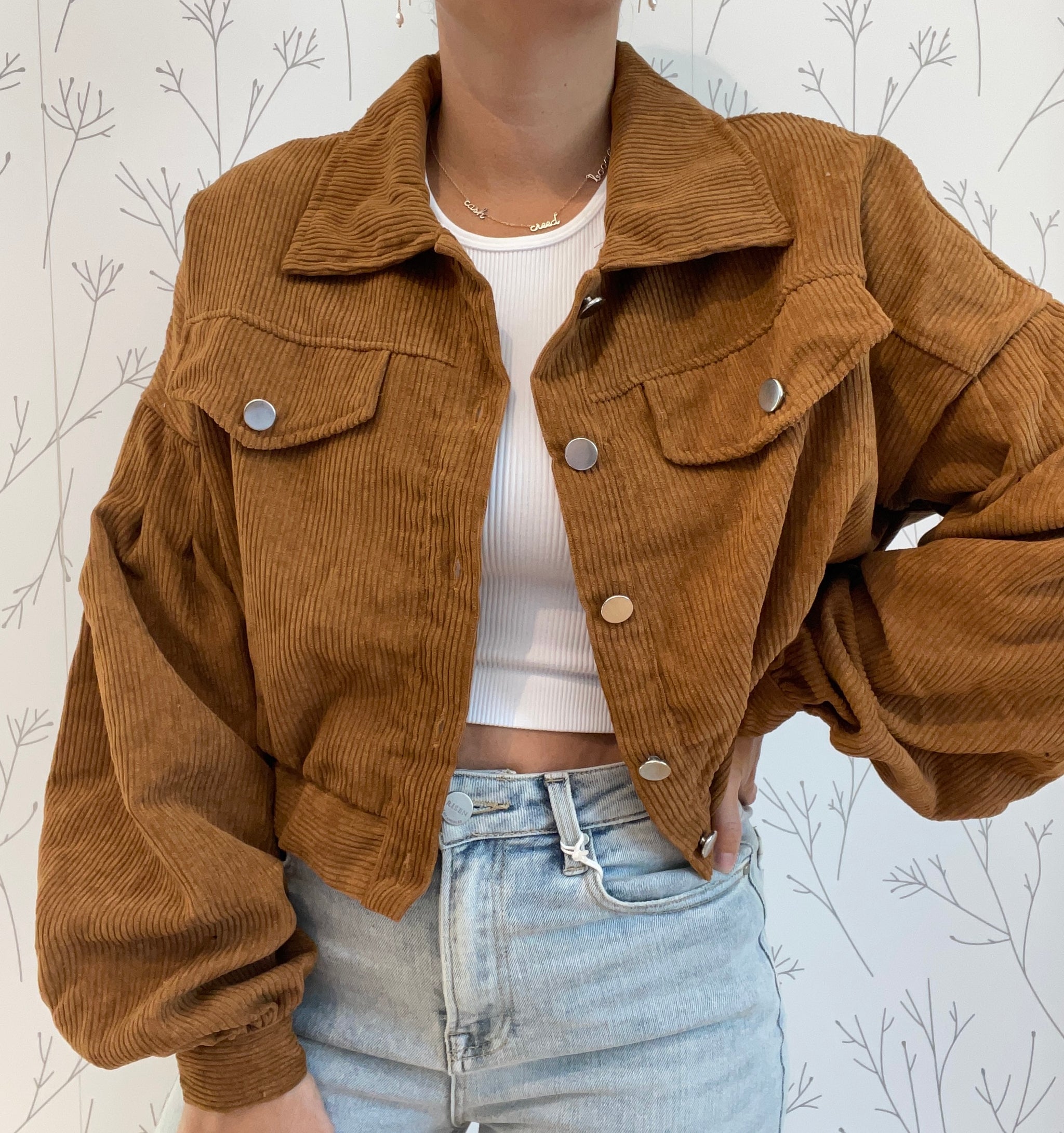 Corduroy Crop Shacket