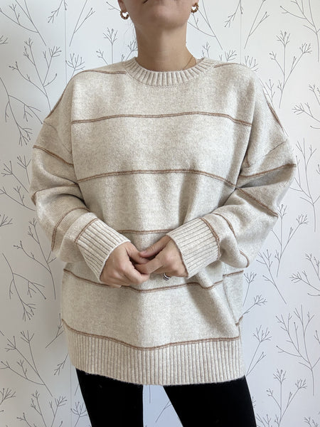 Stripe Pattern Sweater