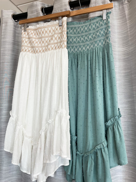 Pull-On Smocked Dress/Skirt