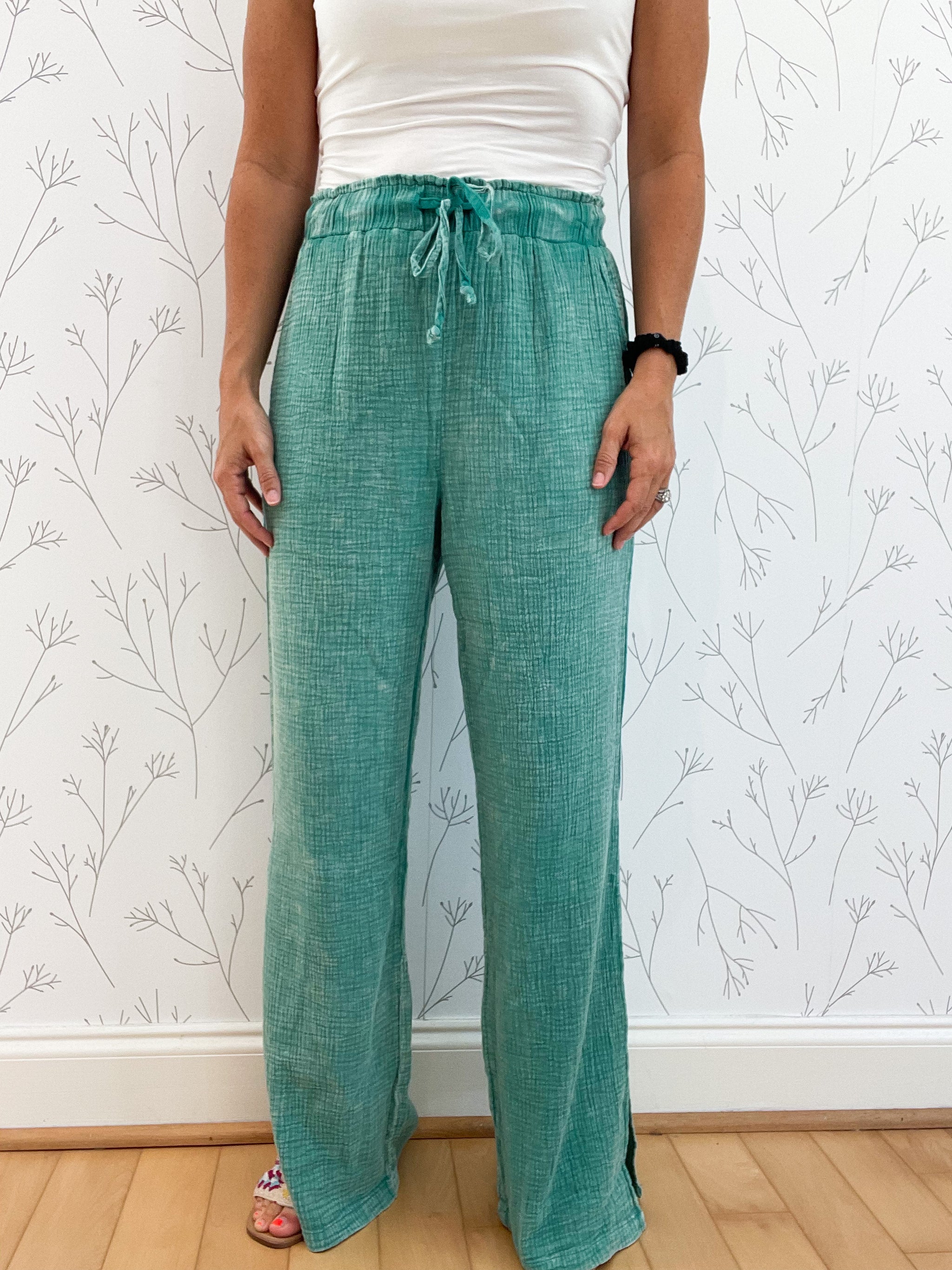 Wren Washed Wide Leg Pants