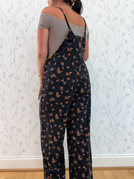Floral Overall Jumpsuit