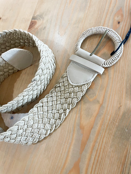 Raffia Woven Braided Belt
