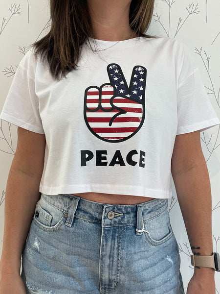 Peace - Red, White & Blue Top