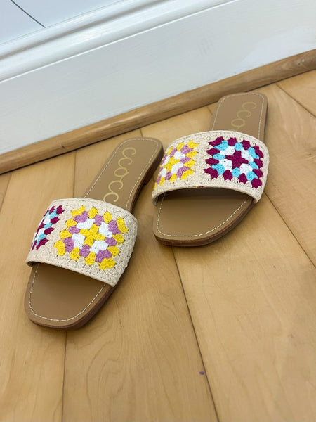 Crochet Patchwork Sandal