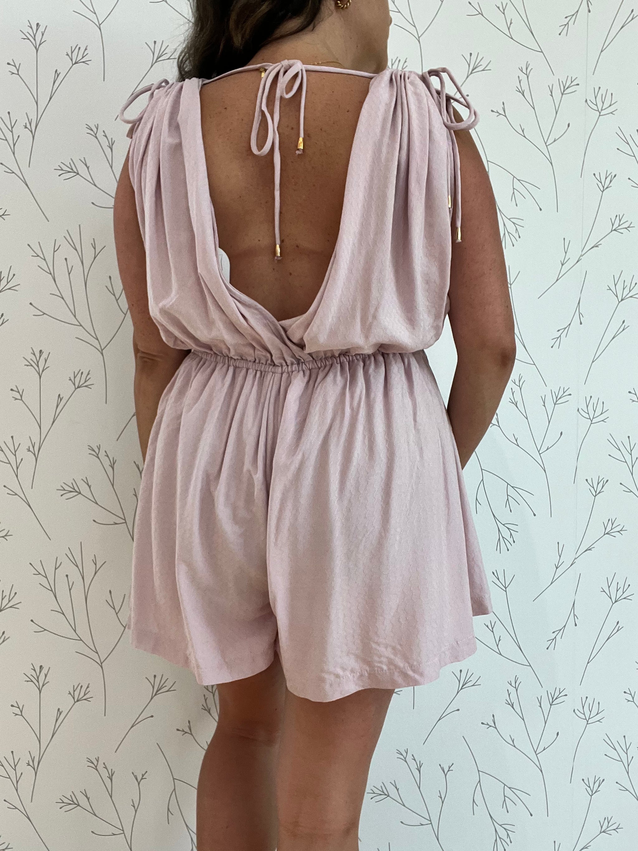 Daydreamer Ruched Surplic Romper