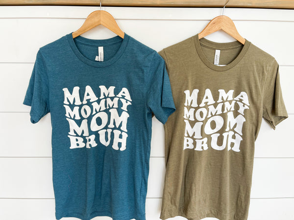 Mama-Mommy-Mom-Bruh Graphic Tee - including Plus