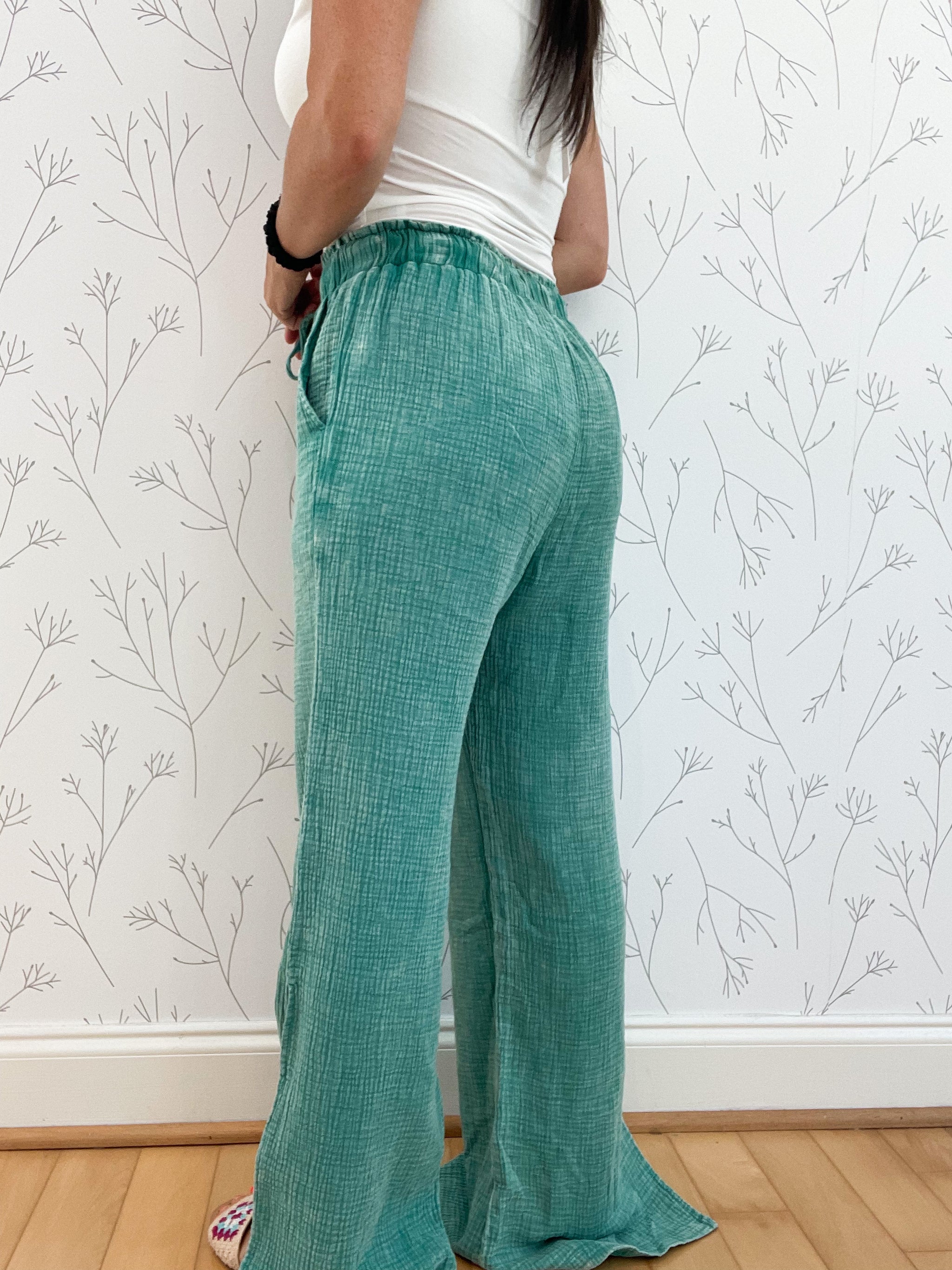 Wren Washed Wide Leg Pants