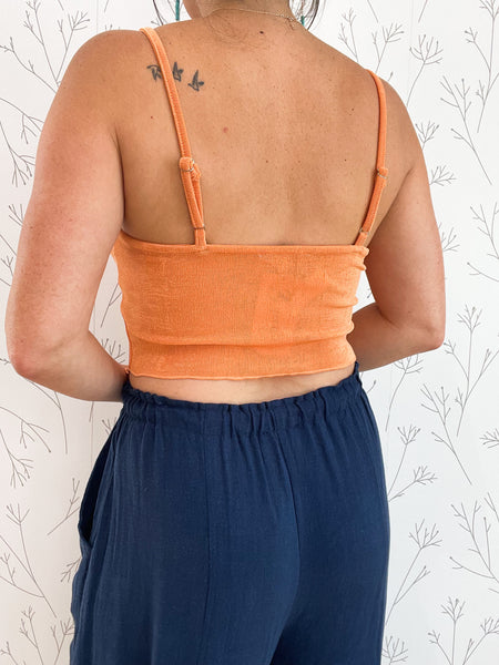 Asymmetrical Side Ruching Crop