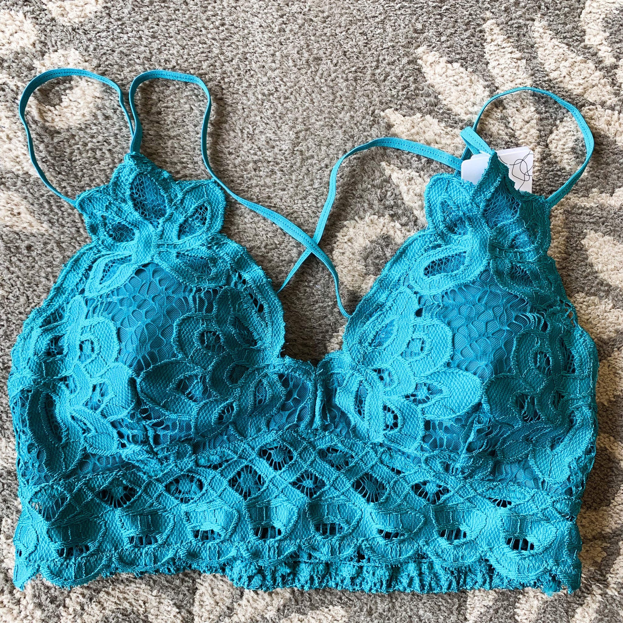 JadyK Full Size Crisscross Lace Bralette – Blue Hawthorn Boutique
