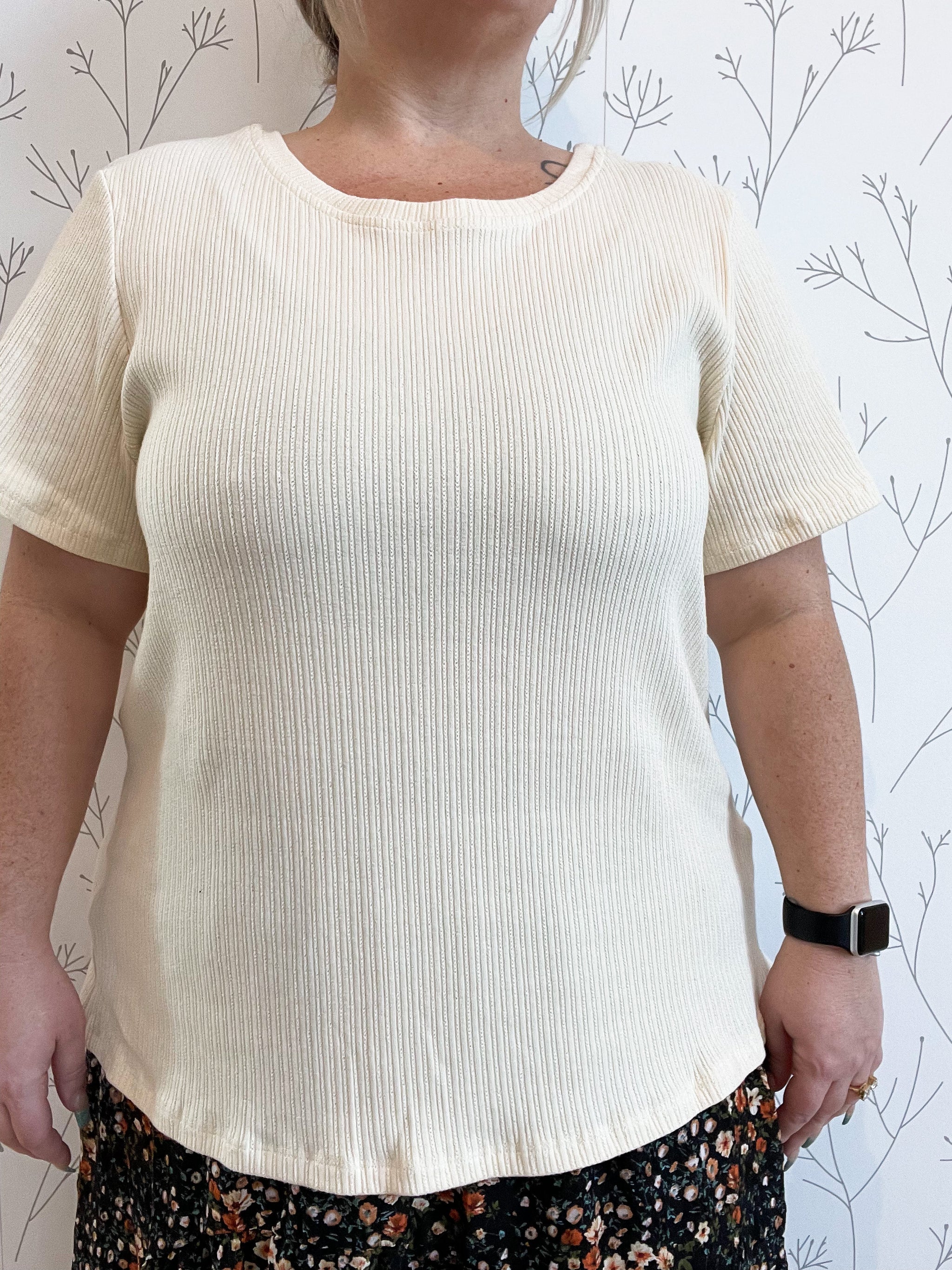 Textured Knit Top - (Plus)