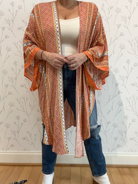 Bohemian Paisley Kimono Plus