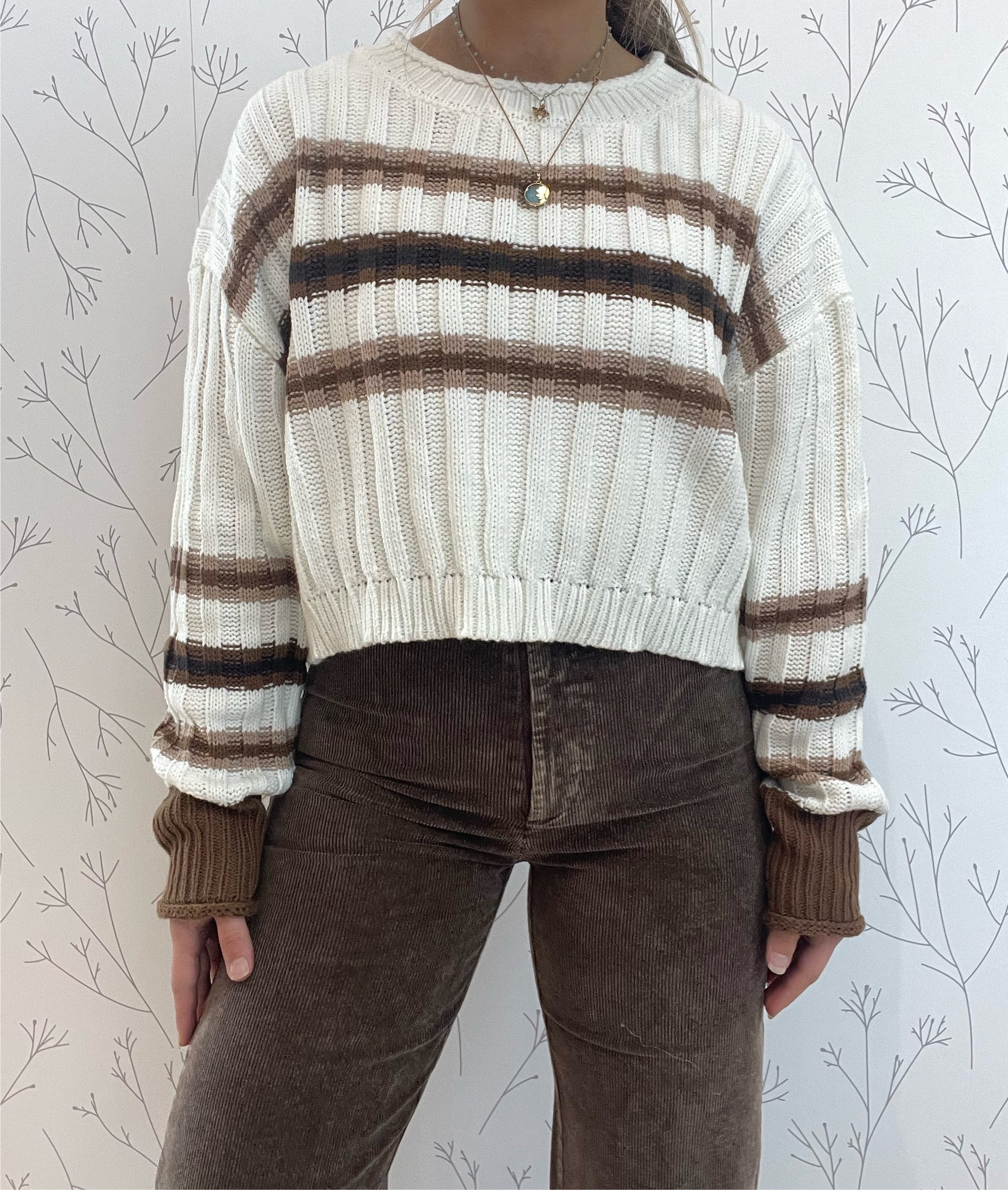 Stripped Knit Sweater