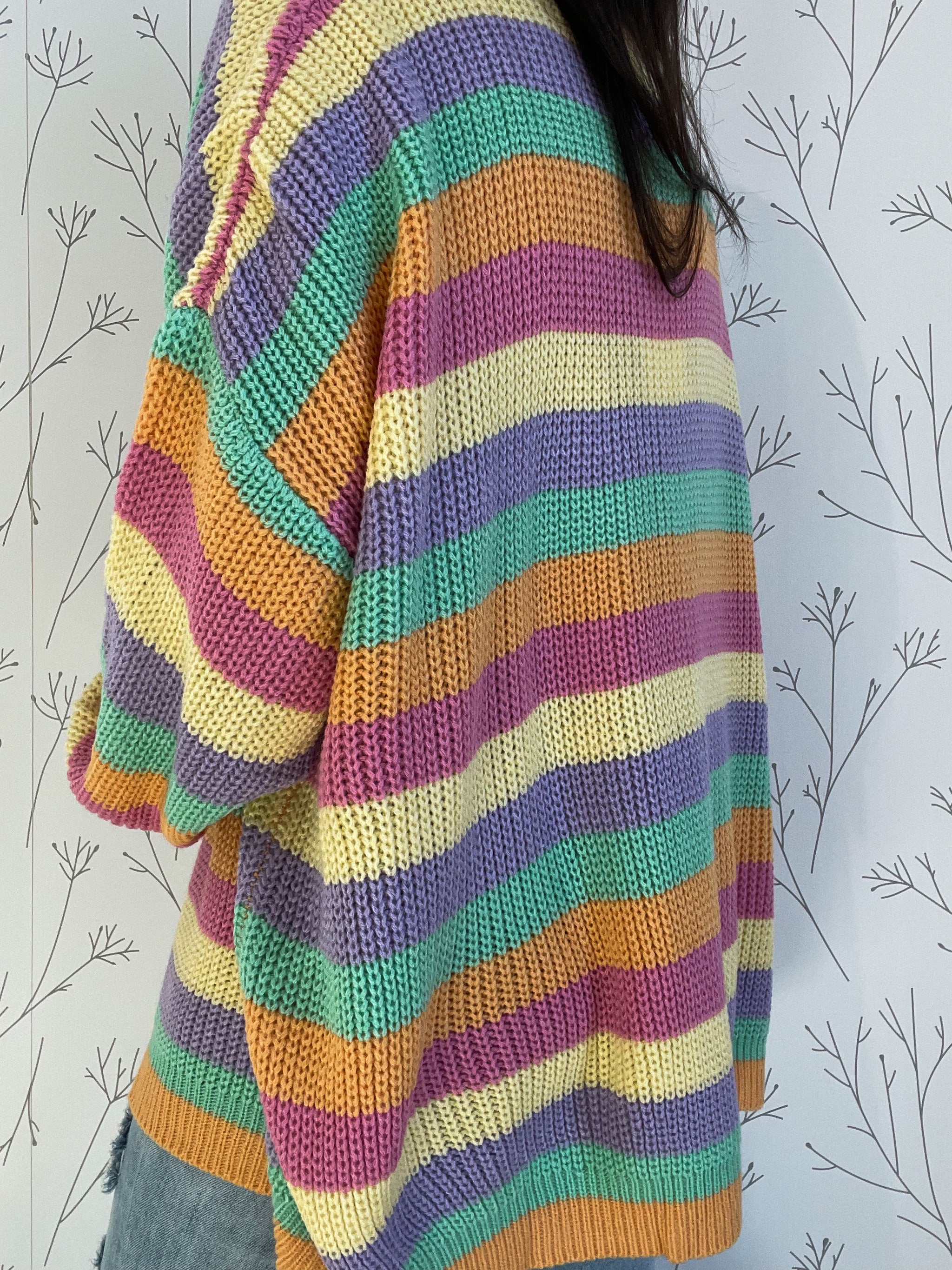 Oversized Stripe Pullover Top