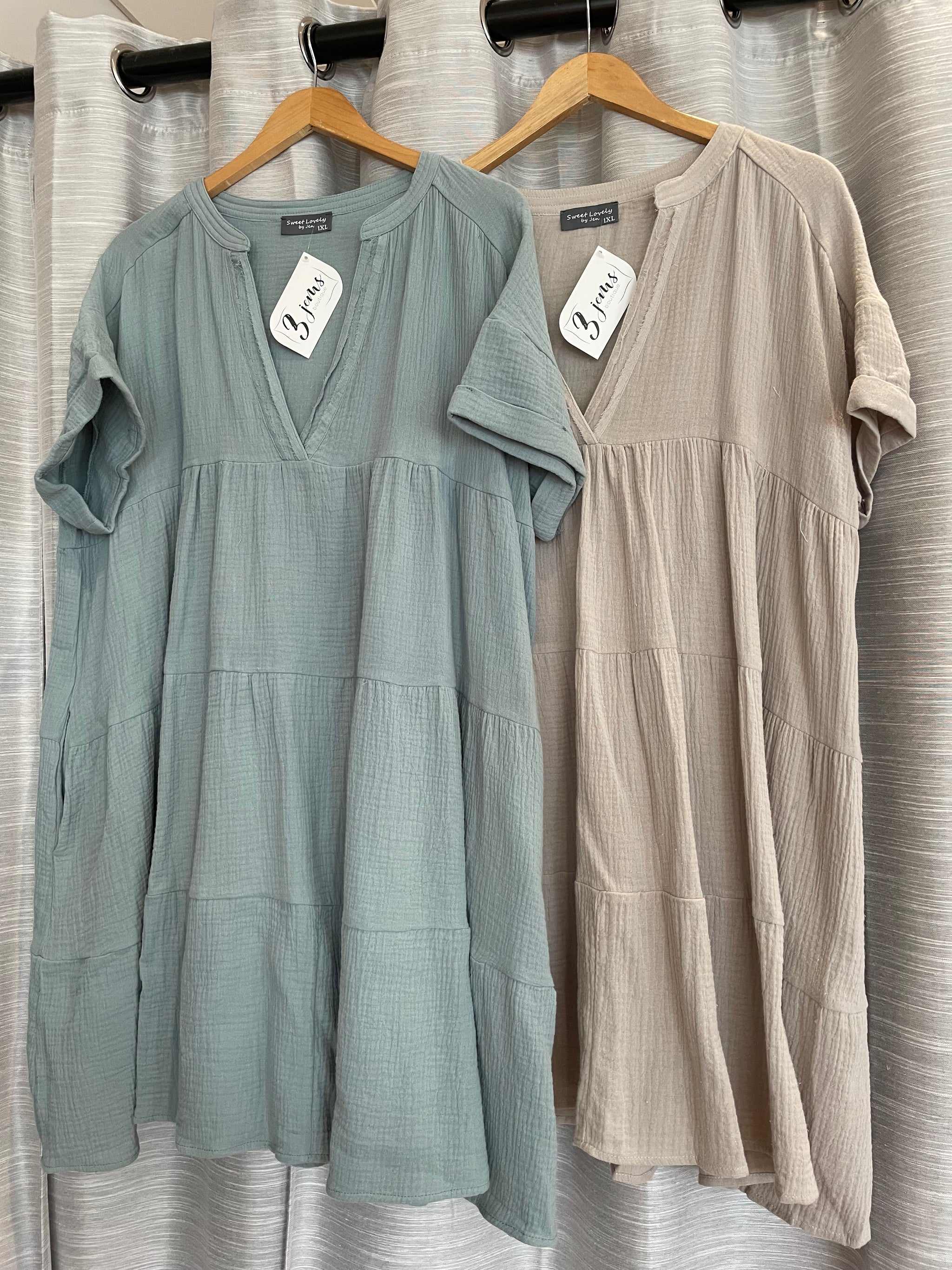 Tiered Babydoll Dress - Plus