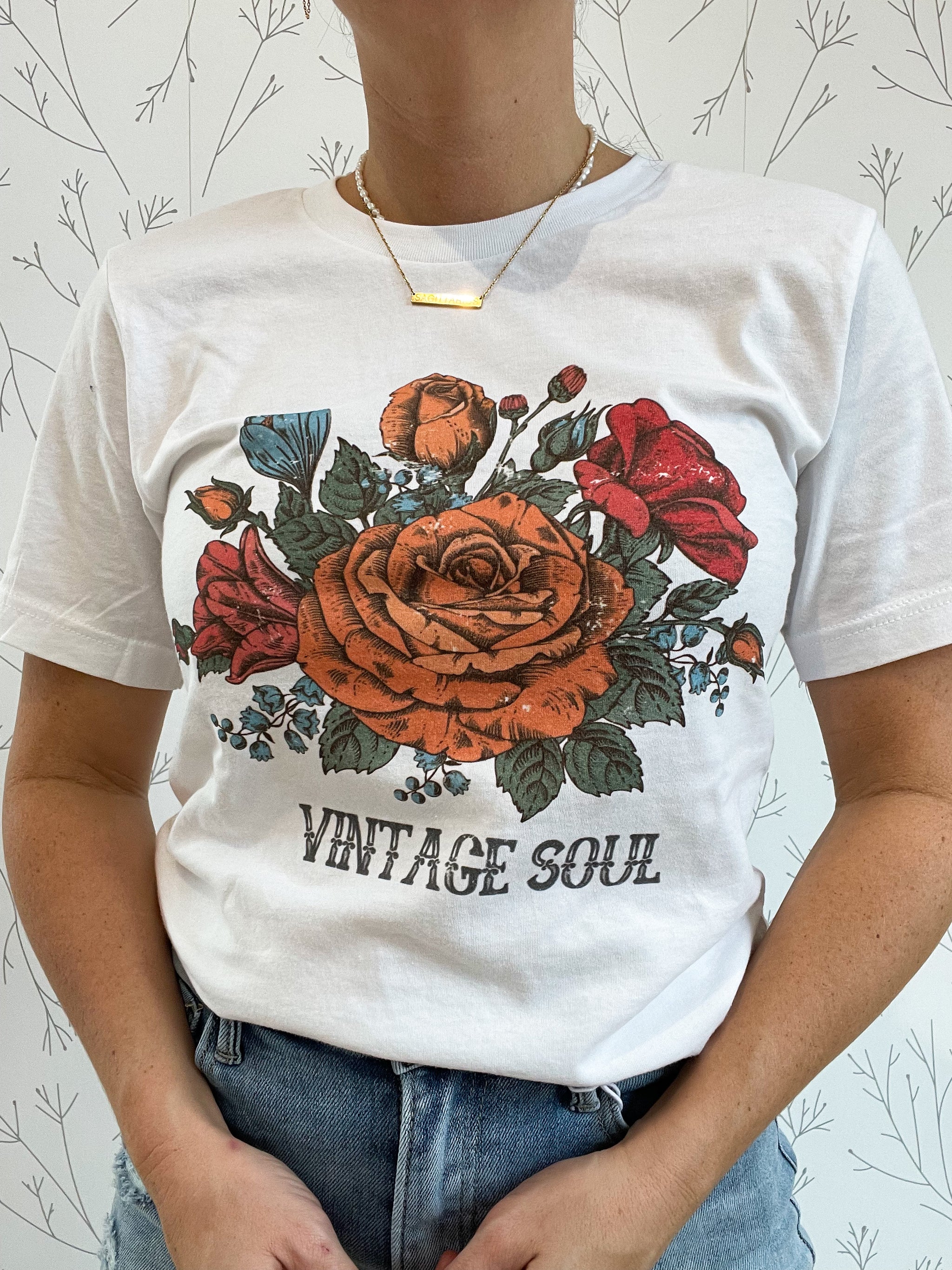 Vintage Soul Floral Graphic Tee