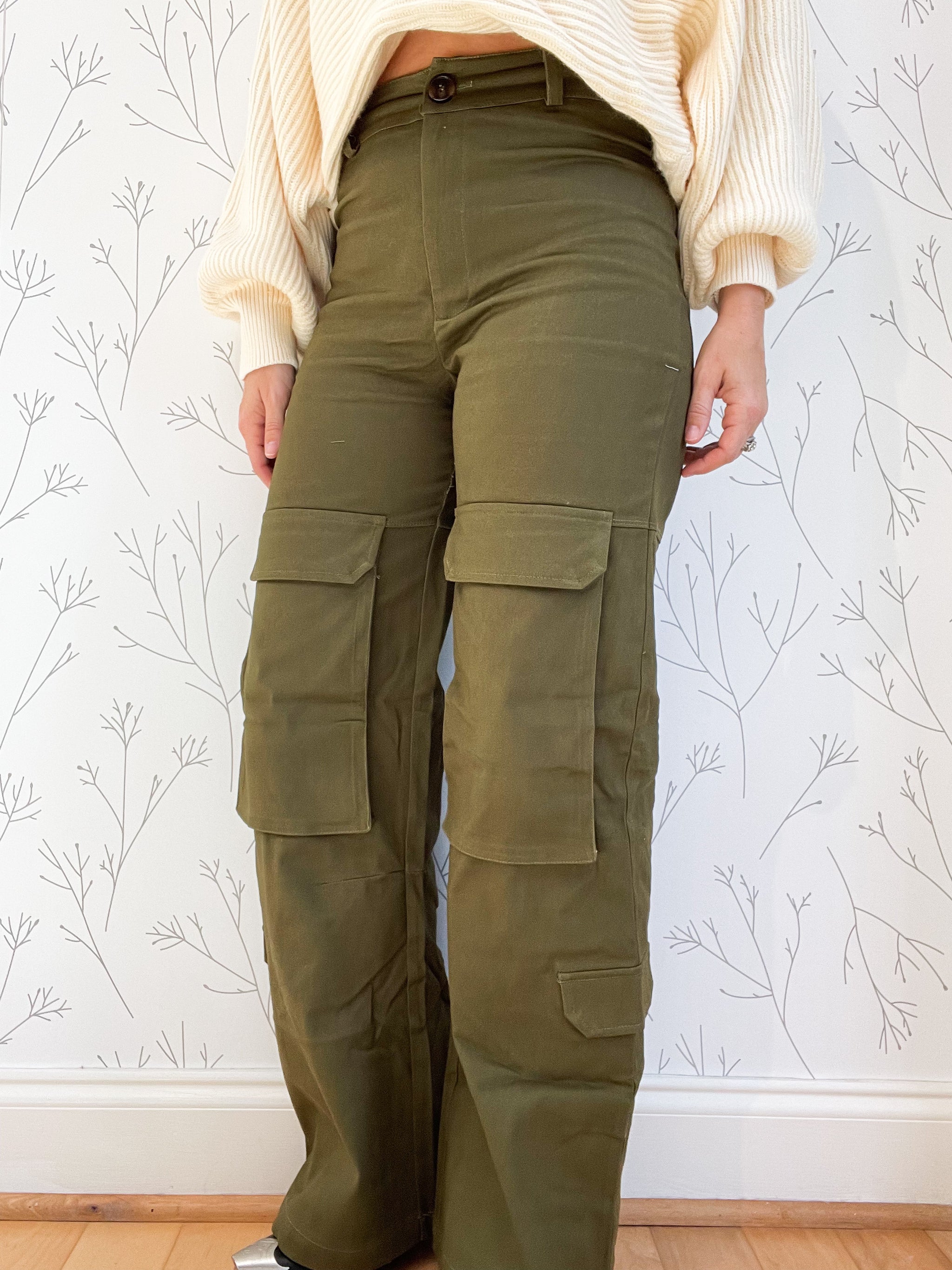Cargo trousers - Khaki green - Kids | H&M IN