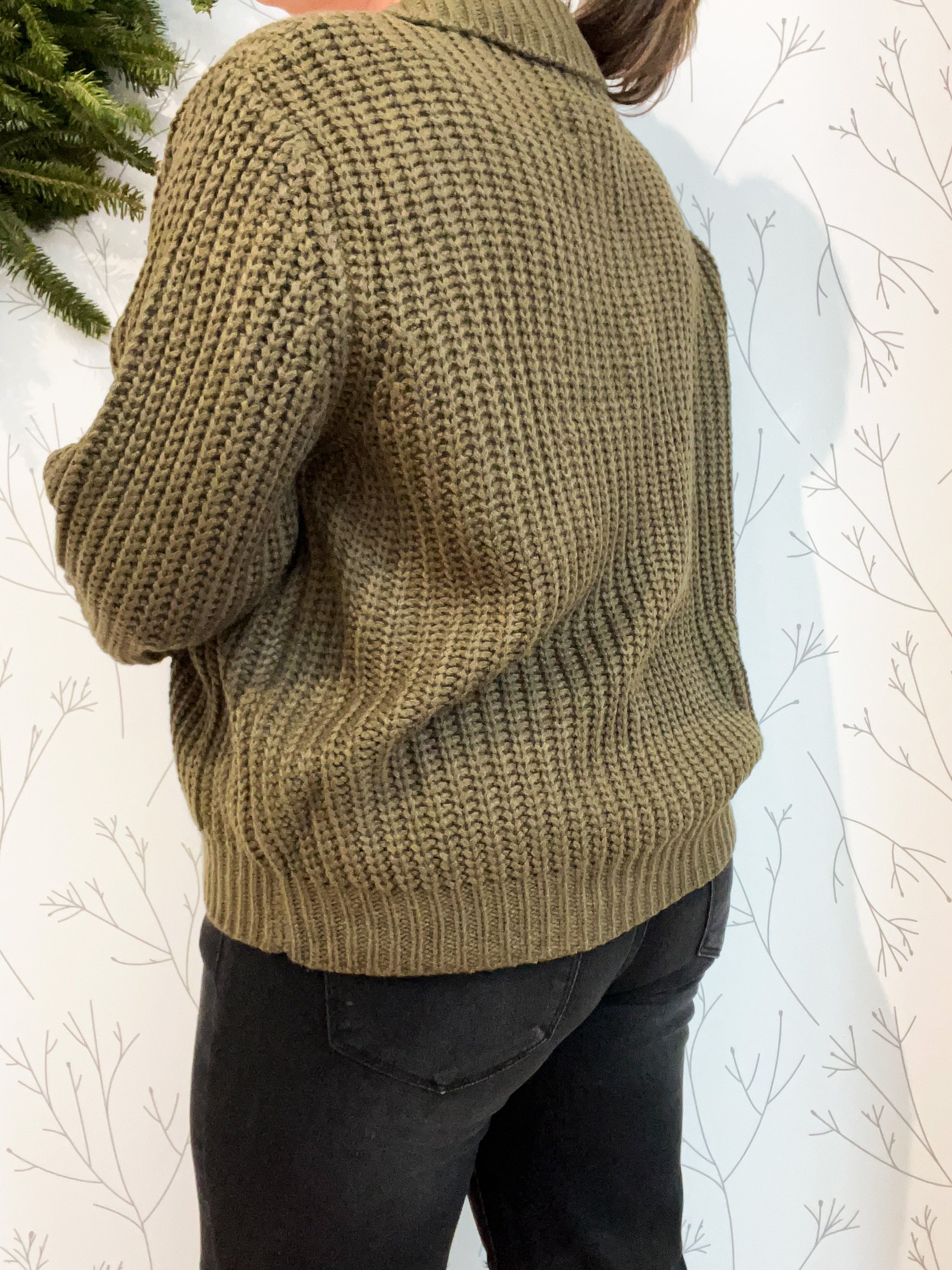 Full Zip Sweater Cardigan