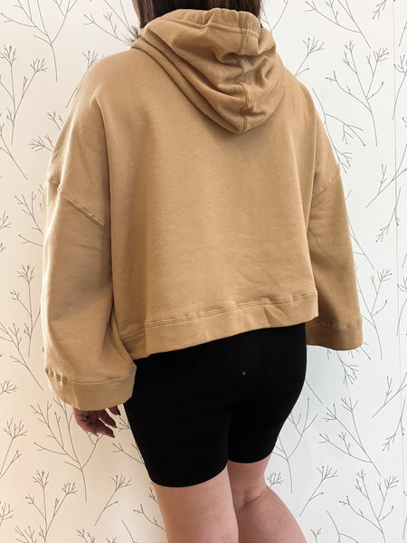 Cropped Boxy Hoodie