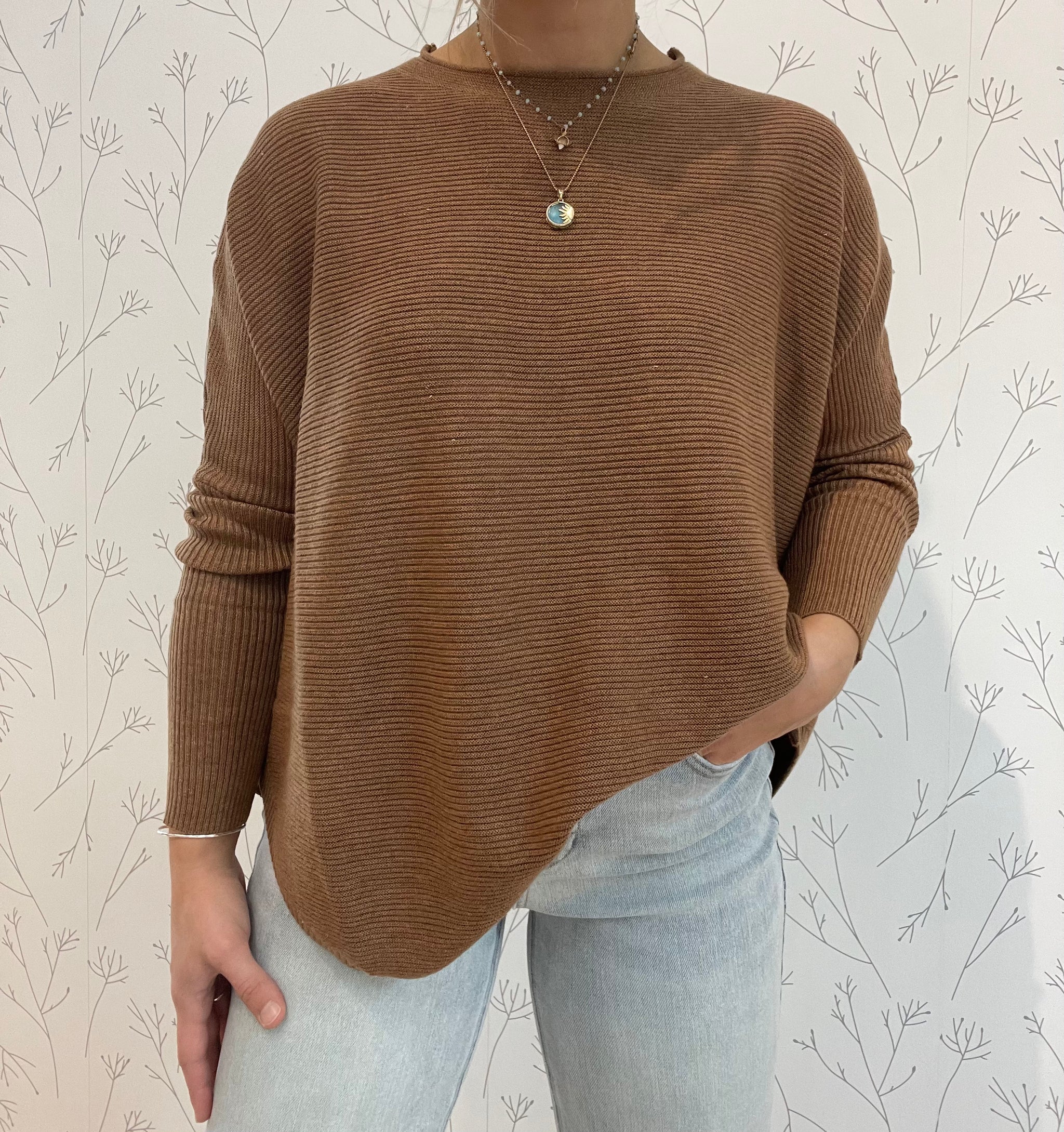 Ribbed Pullover Sweater