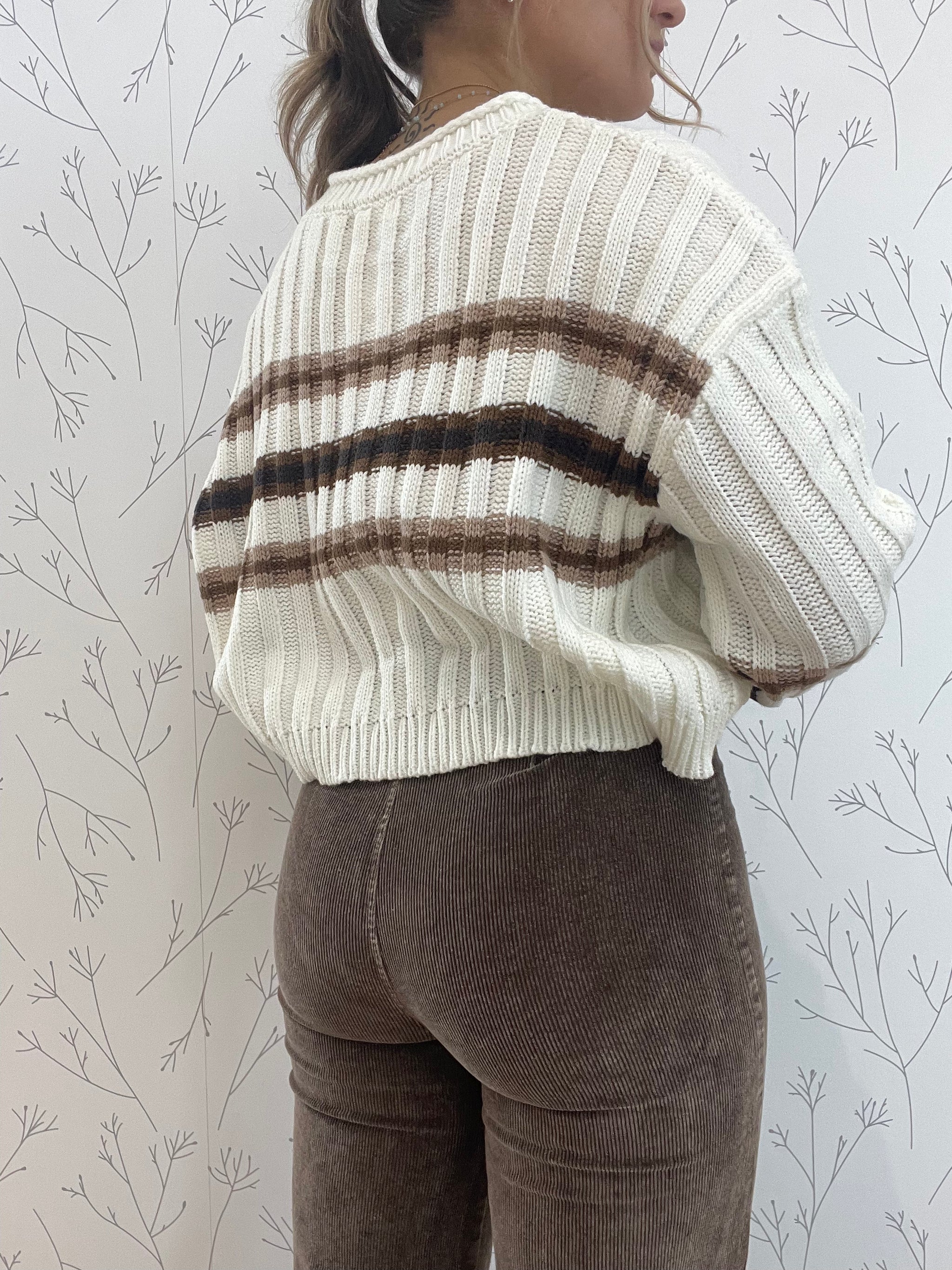 Stripped Knit Sweater