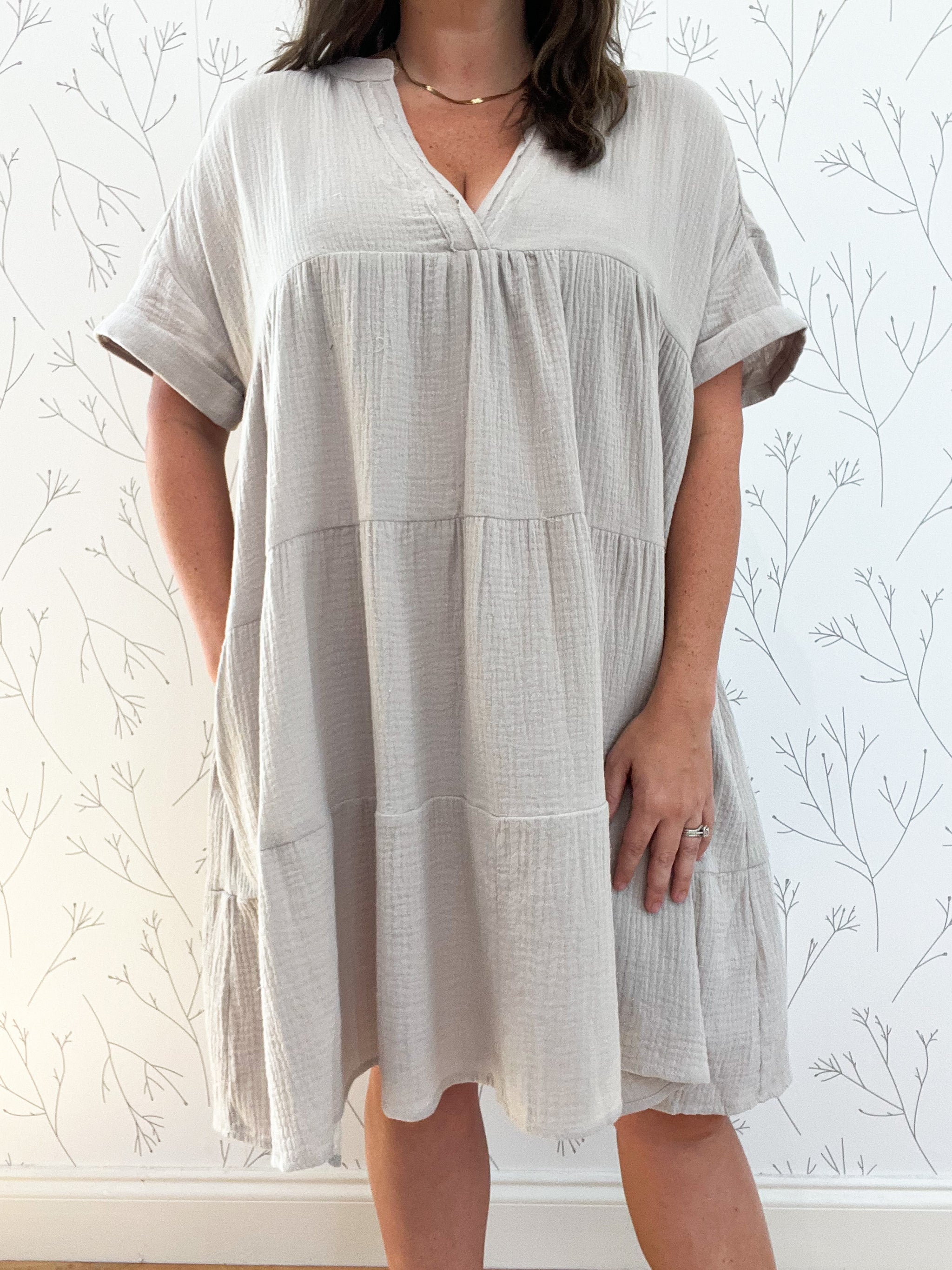 Tiered Babydoll Dress - Plus