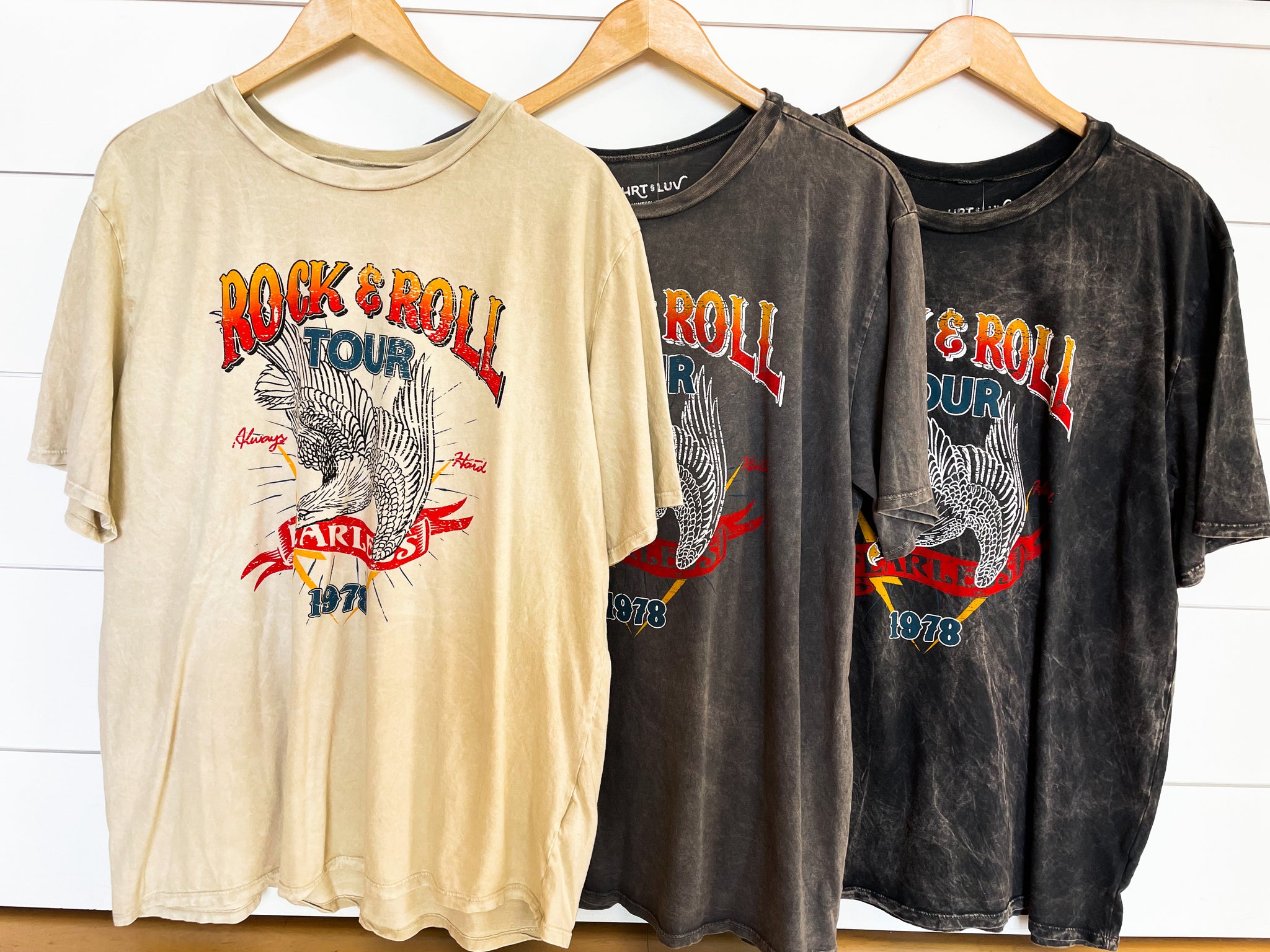 Retro Rock and Roll Tour Oversized Tee