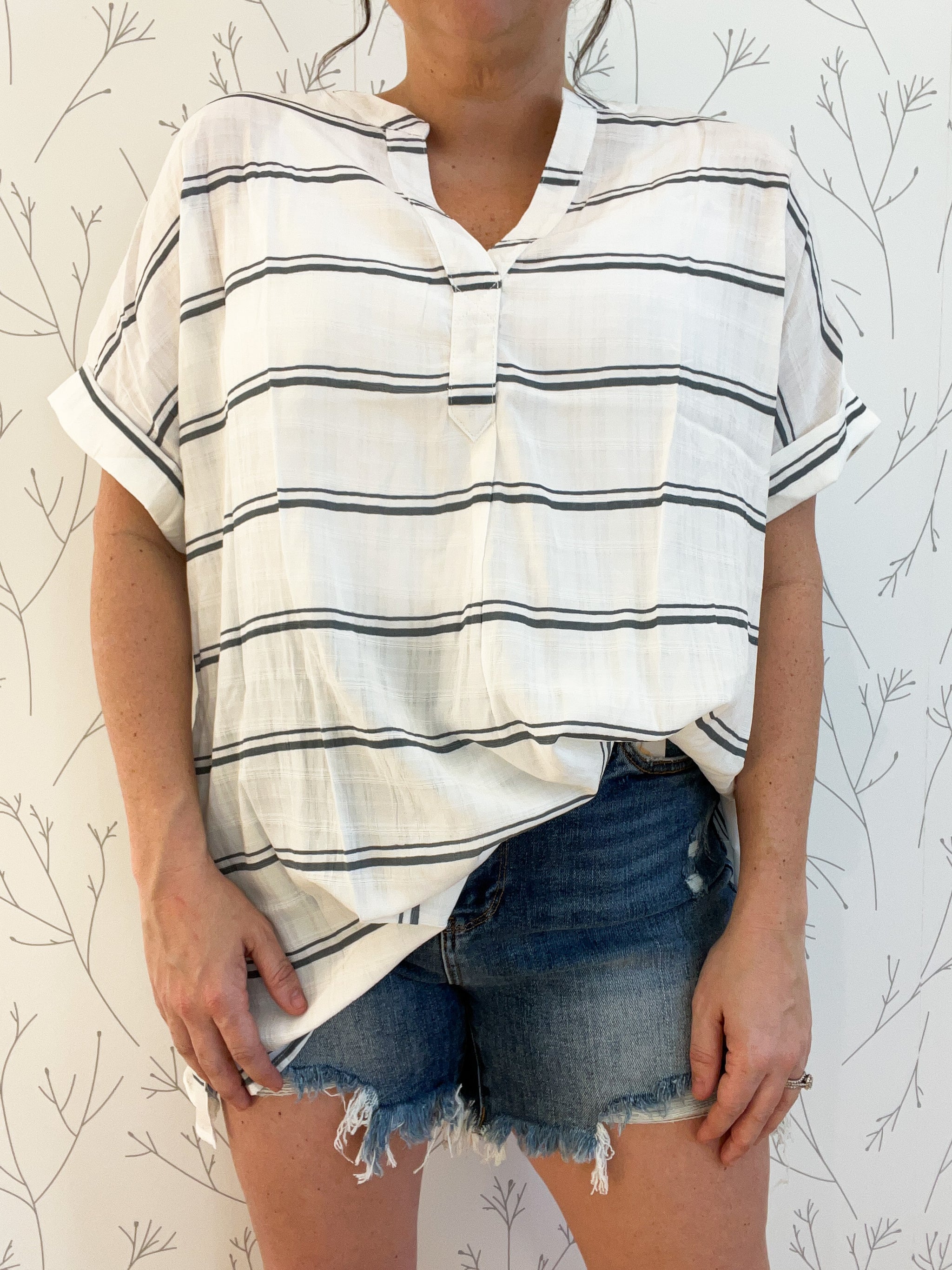 Thin Loose Short Sleeve Casual Blouse - Including Plus