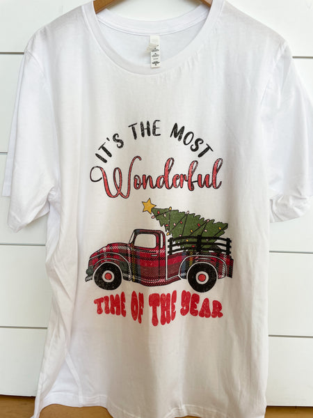 "Wonderful Time Of The Year" Graphic Tee - Plus