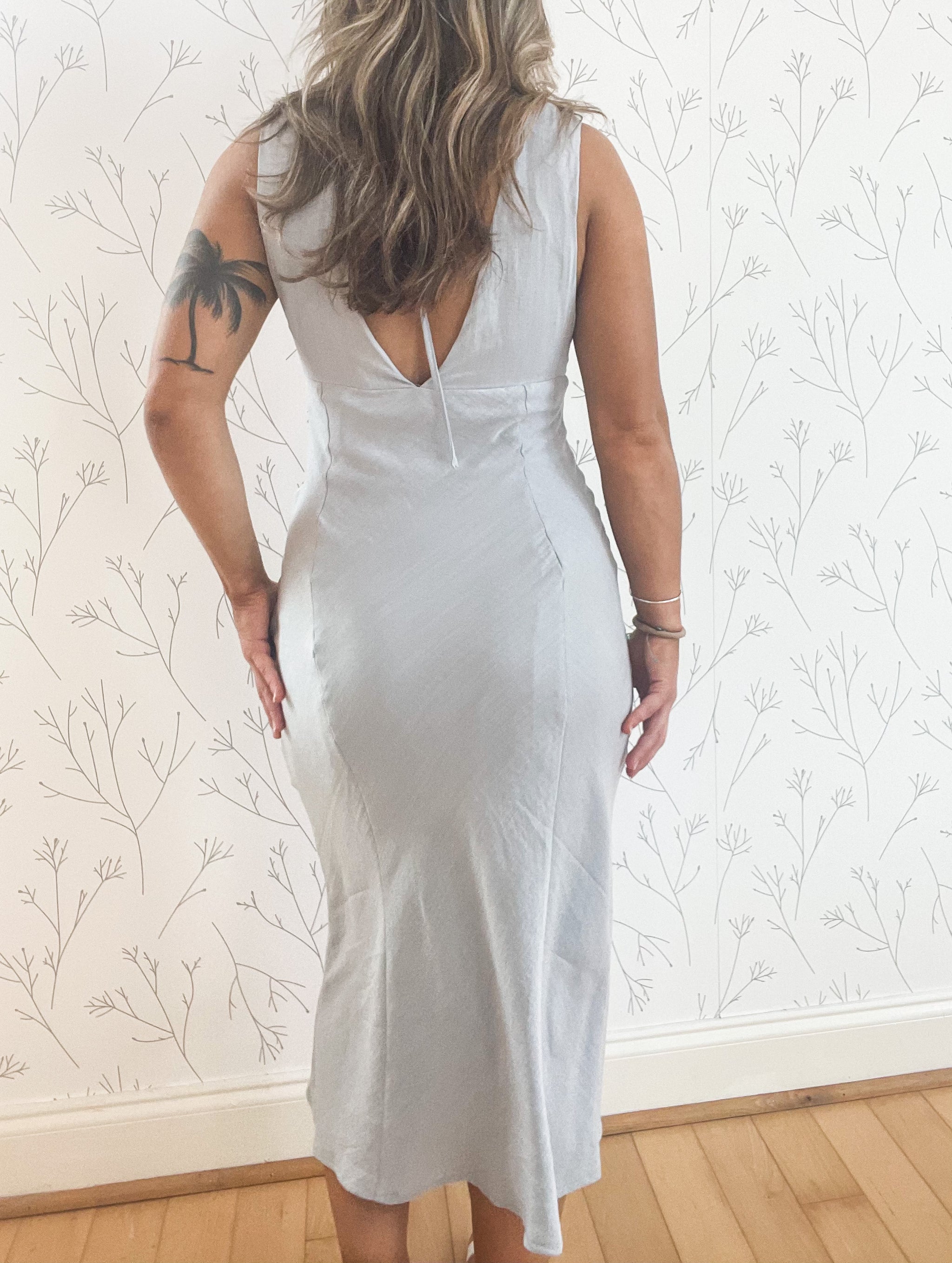 Linen Midi Dress